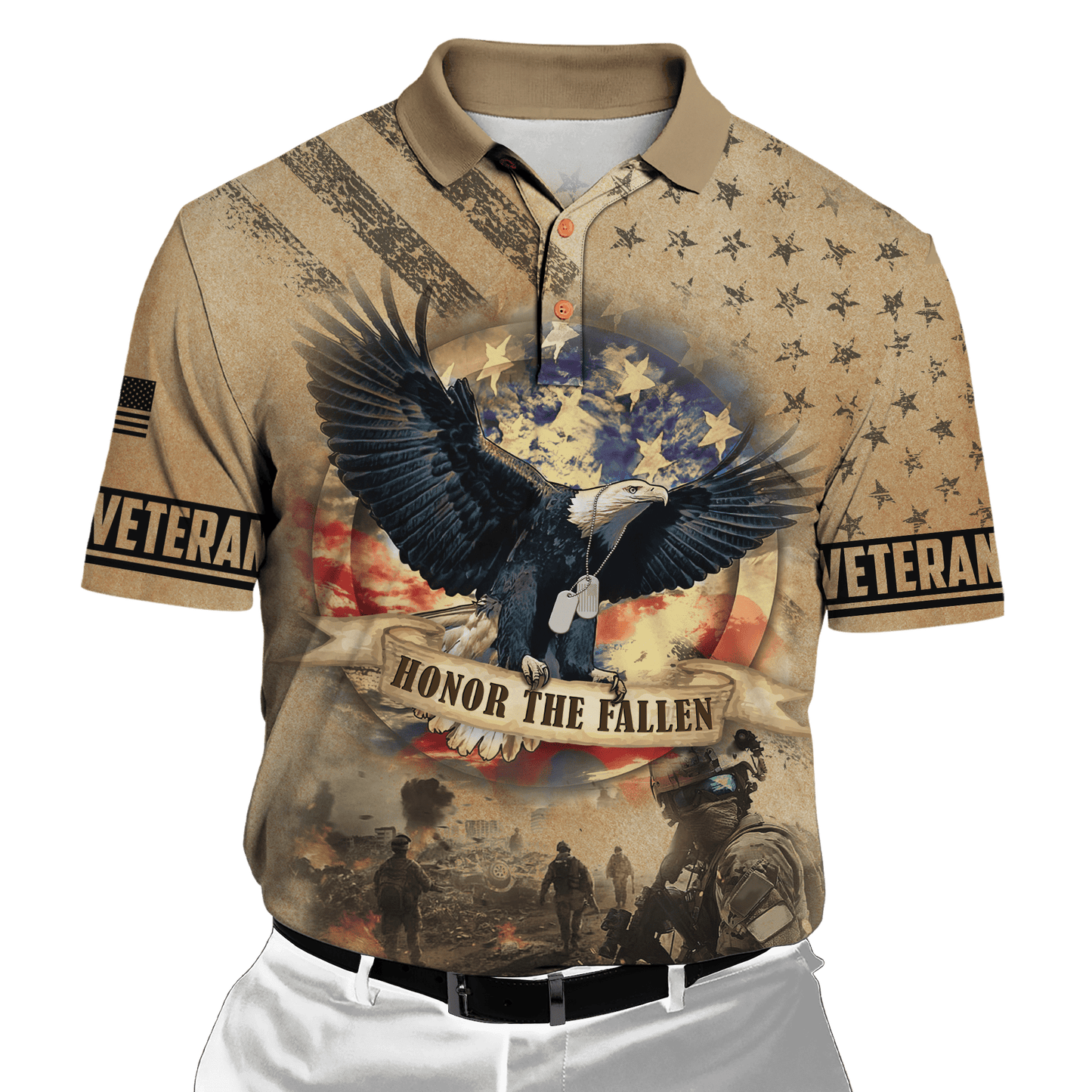 US Veteran - Eagle With American Flag Unisex Shirts