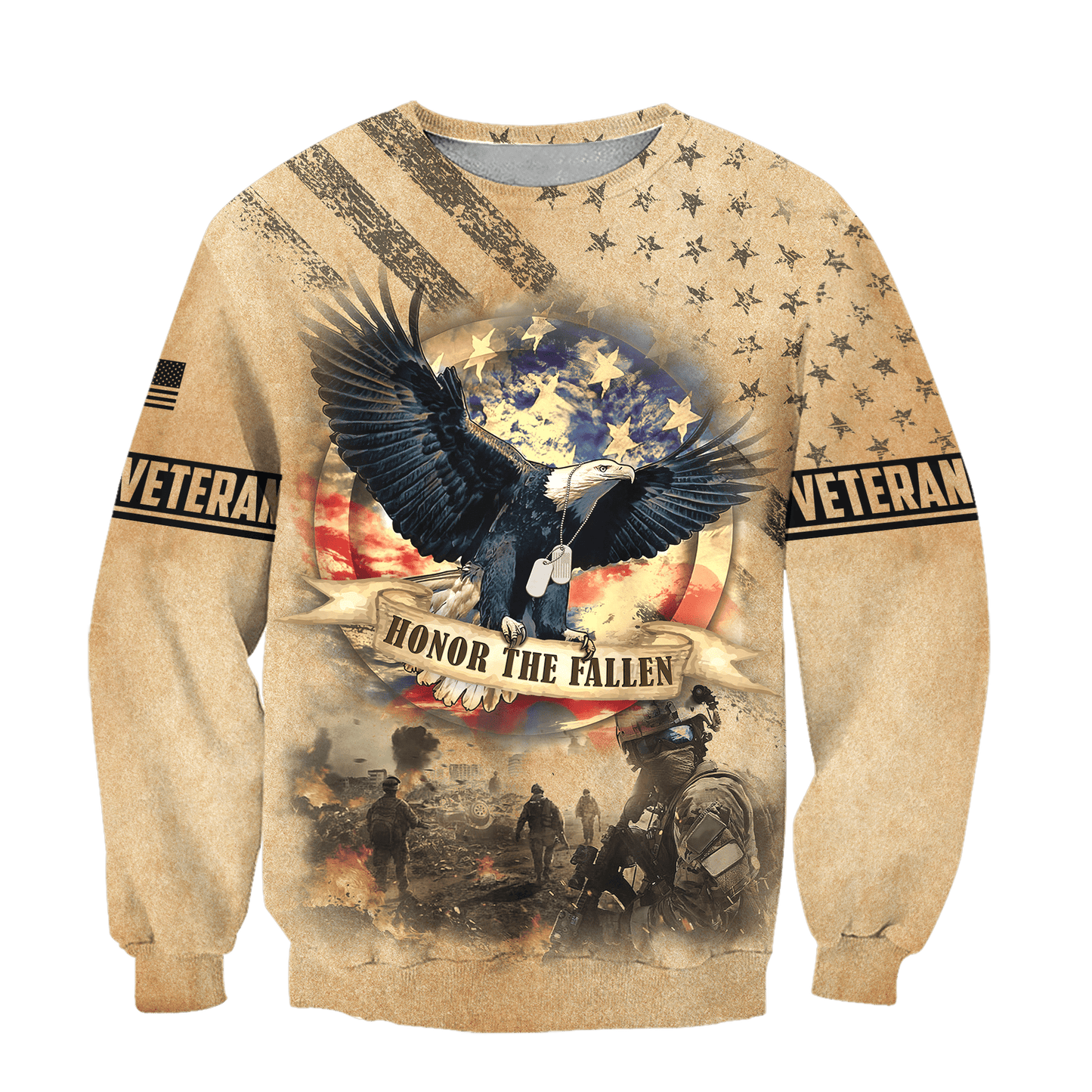 US Veteran - Eagle With American Flag Unisex Shirts