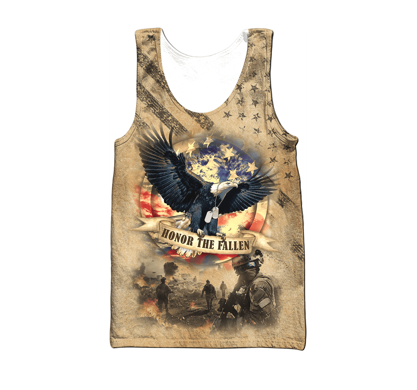 US Veteran - Eagle With American Flag Unisex Shirts