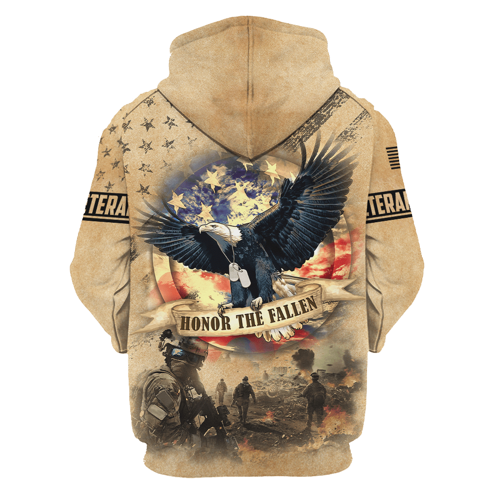 US Veteran - Eagle With American Flag Unisex Shirts
