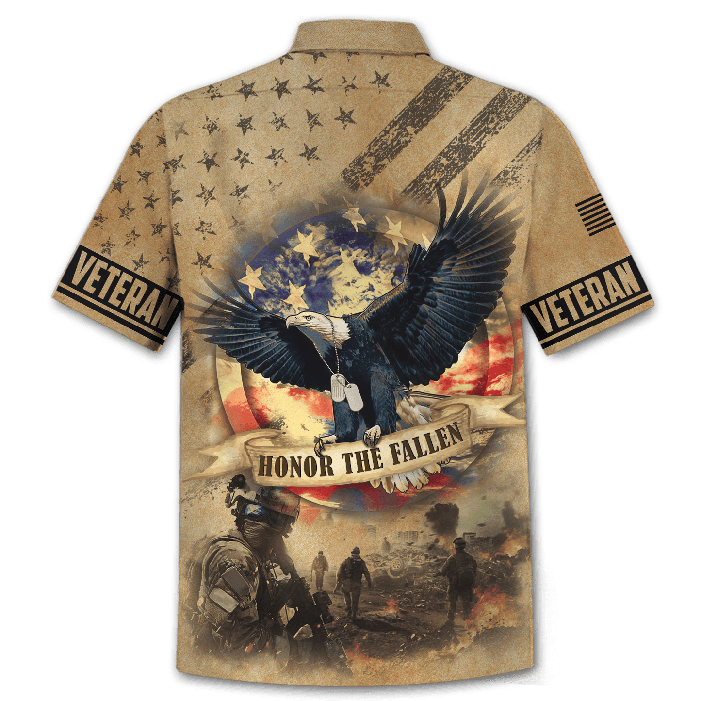 US Veteran - Eagle With American Flag Unisex Shirts