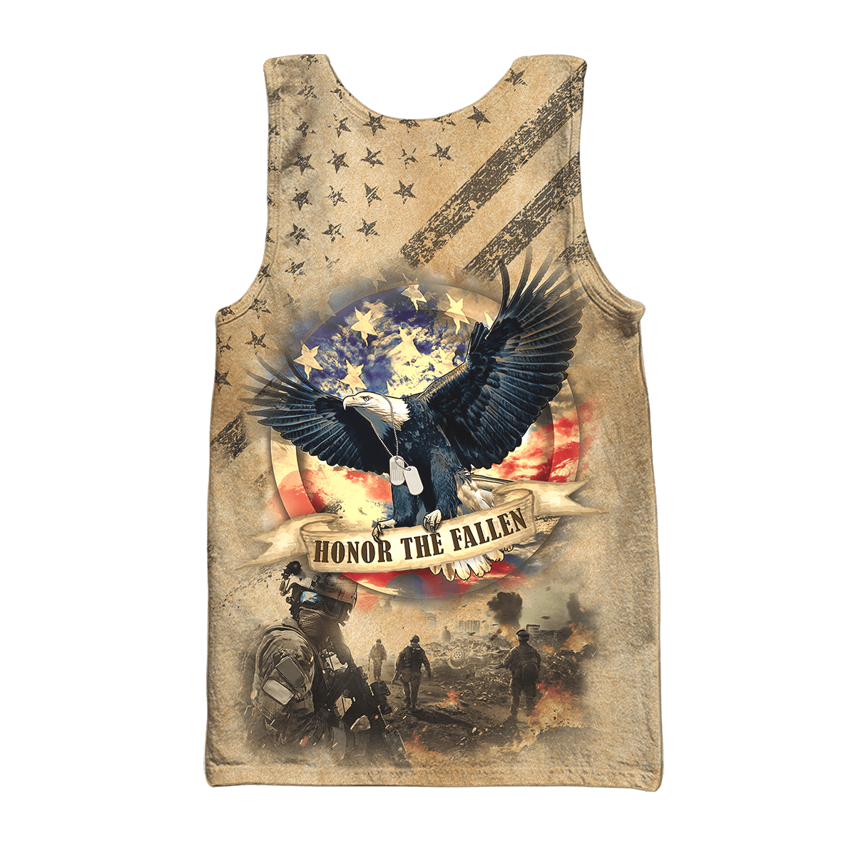 US Veteran - Eagle With American Flag Unisex Shirts
