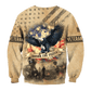 US Veteran - Eagle With American Flag Unisex Shirts