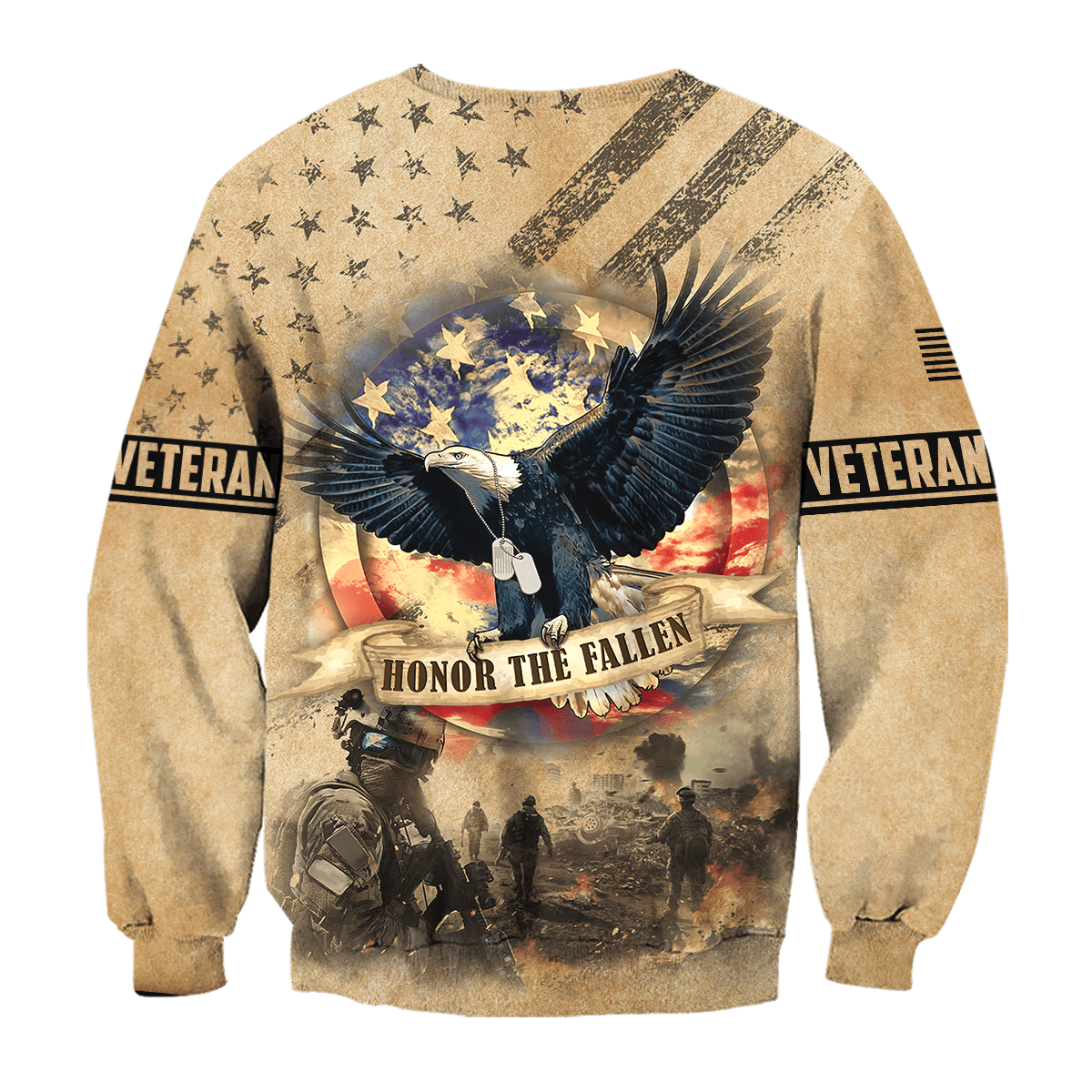 US Veteran - Eagle With American Flag Unisex Shirts