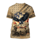 US Veteran - Eagle With American Flag Unisex Shirts