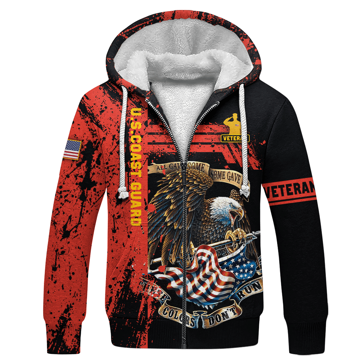 US Coast Guard - All Gave Some Some Gave All Zip Hoodie