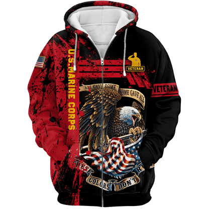 US Marine Corps - All Gave Some Some Gave All Zip Hoodie