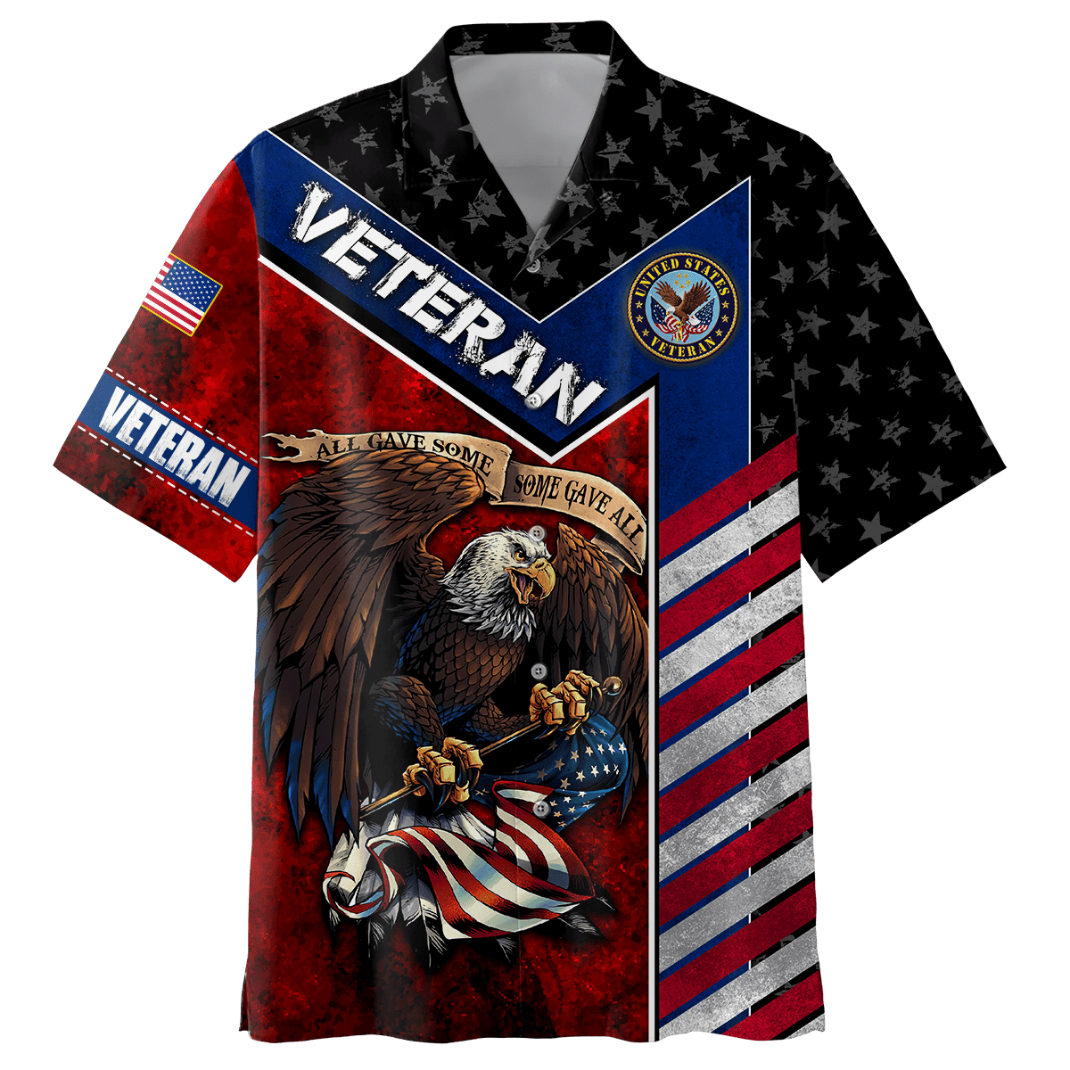 US Veteran - Eagle With American Flag Unisex Shirts