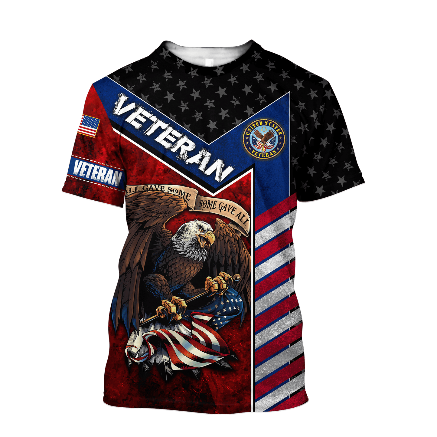 US Veteran - Eagle With American Flag Unisex Shirts