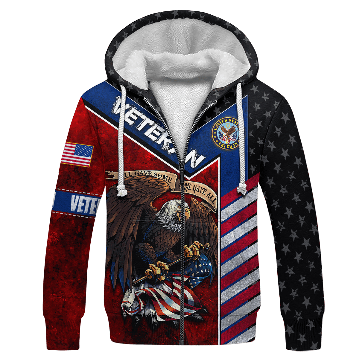 US Veteran - Eagle With American Flag Unisex Shirts