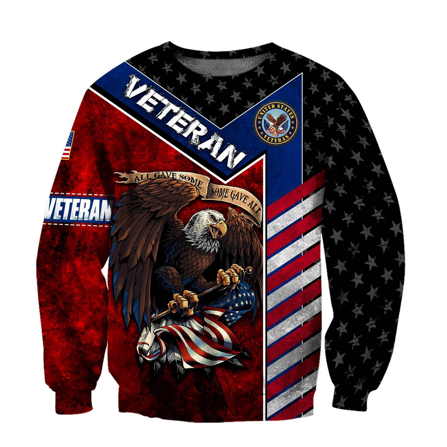 US Veteran - Eagle With American Flag Unisex Shirts