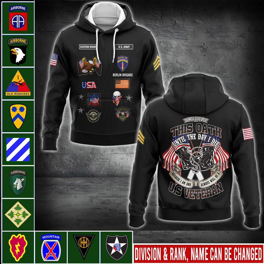 US Military – Army Division All Over Print Bomber Jacket
