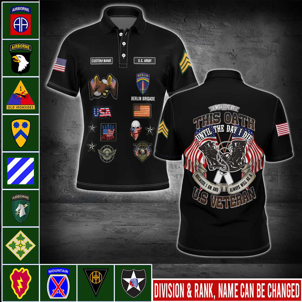 US Military – Army Division All Over Print Bomber Jacket