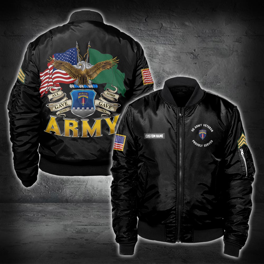 US Military – Army Division All Over Print Bomber Jacket