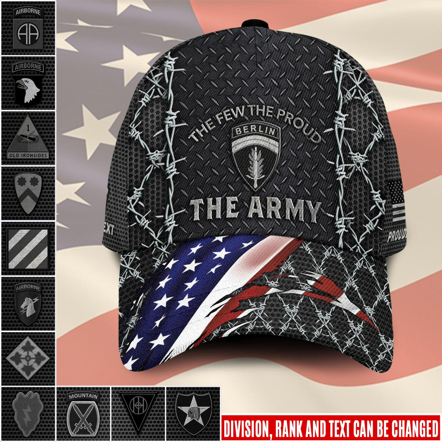 US Military – Army Division All Over Print Cap