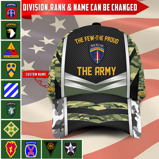 Casquette à imprimé intégral de l'armée américaine - Division de l'armée