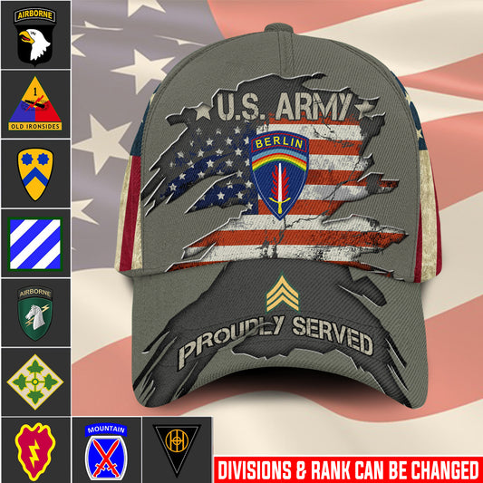 US Military – Army Division All Over Print Cap