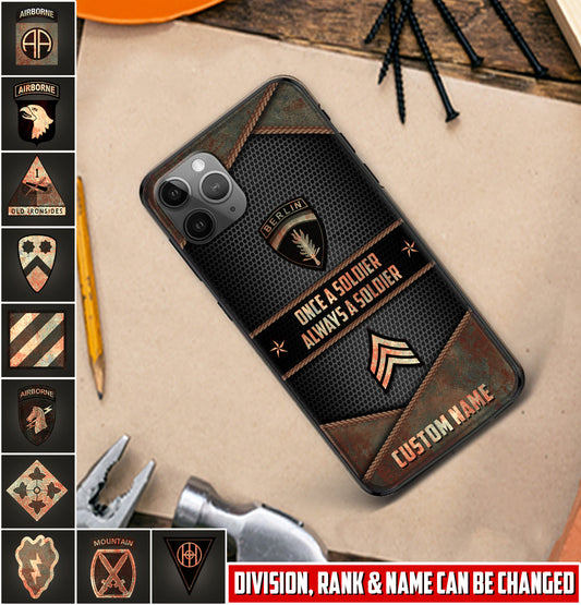 Étui de téléphone personnalisé de l'armée américaine - Division de l'armée imprimé