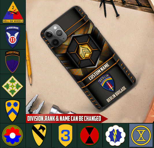 Personalized US Military - Army Division Phone Case Printed
