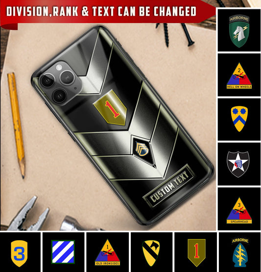 Personalisierte US-Militär - Army Division Handyhülle bedruckt
