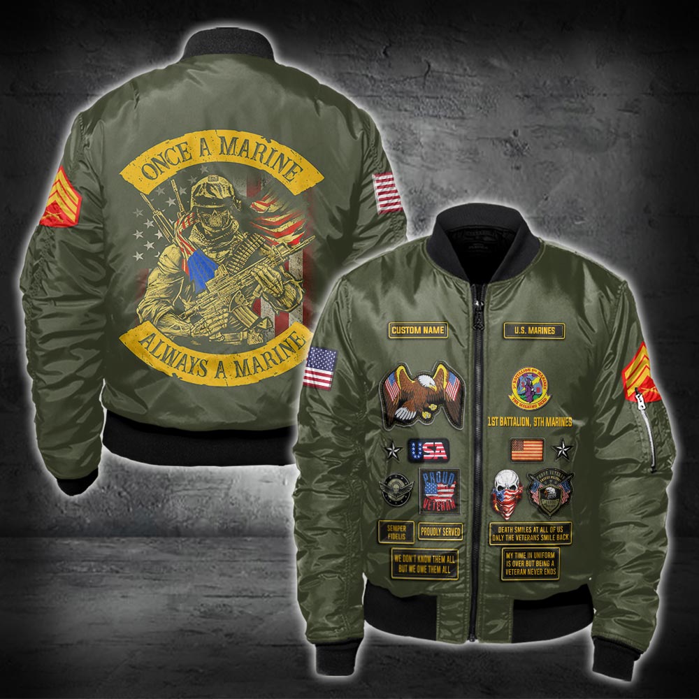 US Military – Marine Battalion All Over Print Hoodie