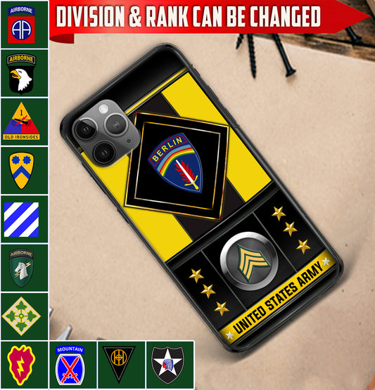 Personalized US Military - Army Division Phone Case Printed