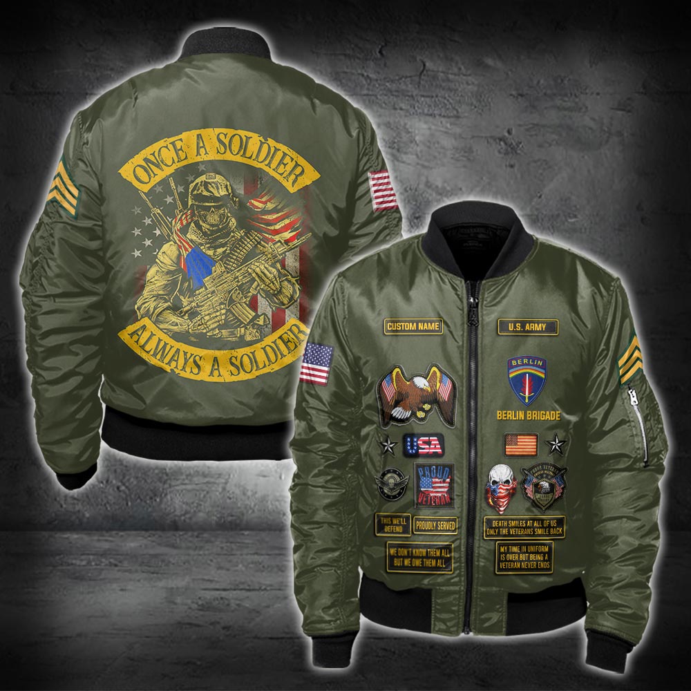 US Militär – Bomberjacke mit Allover-Print der Army Division