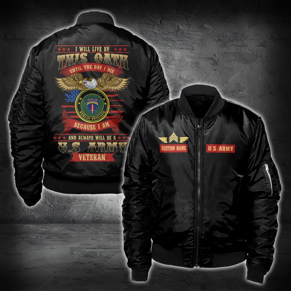 US Militär – Bomberjacke mit Allover-Print der Army Division