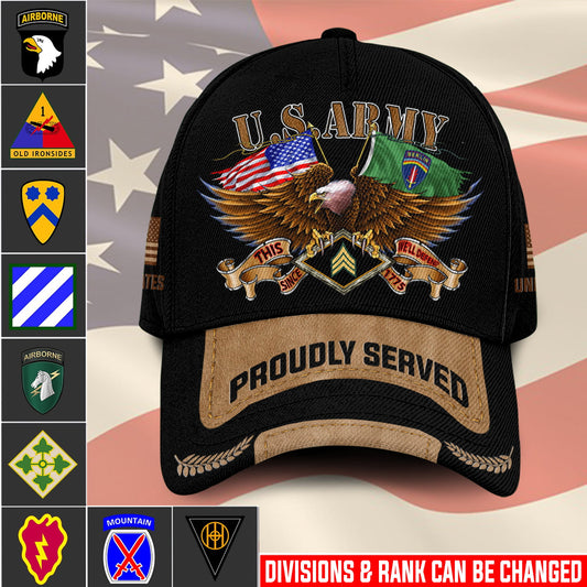 US Military – Army Division All Over Print Cap
