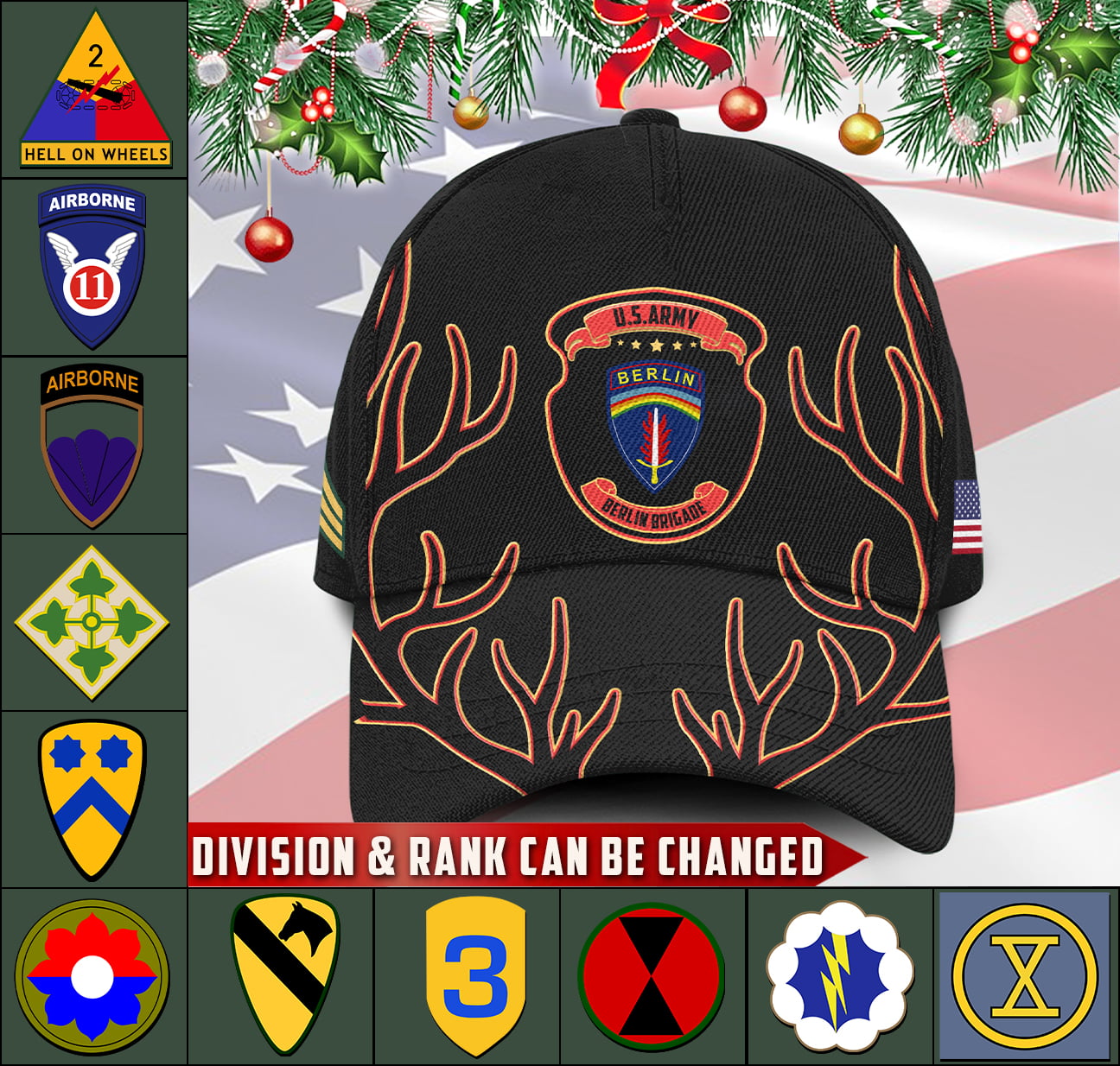 US Militär – Army Division All Over Print Cap
