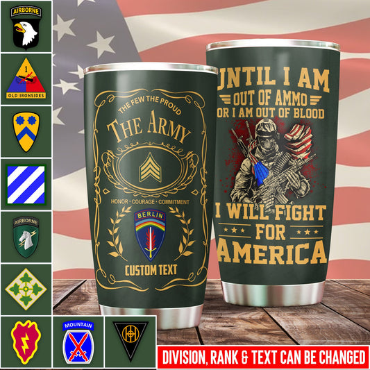US Militär – Army Division – Tumbler