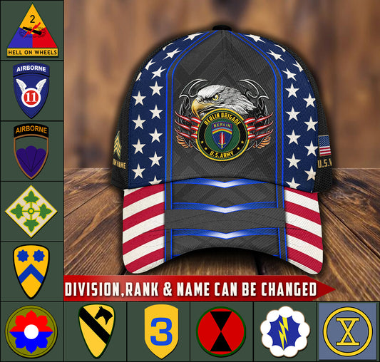Casquette à imprimé intégral de l'armée américaine - Division de l'armée