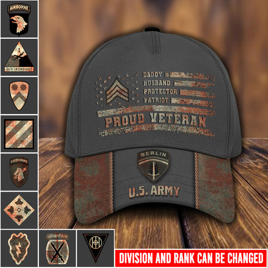 Casquette à imprimé intégral de l'armée américaine - Division de l'armée