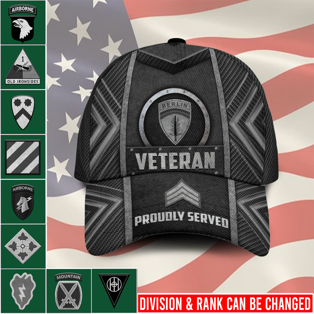 Casquette à imprimé intégral de l'armée américaine - Division de l'armée