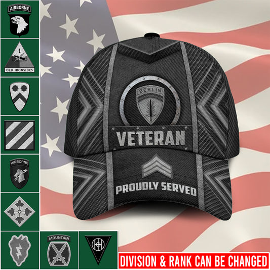 Casquette à imprimé intégral de l'armée américaine - Division de l'armée
