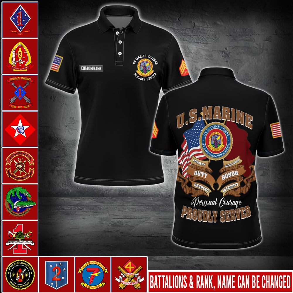US Military – Marine Battalion All Over Print Bomber Jacket