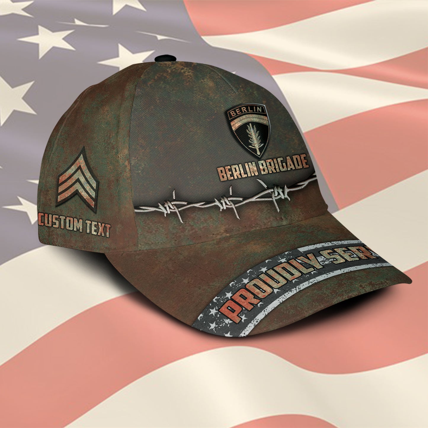 Casquette à imprimé intégral de l'armée américaine - Division de l'armée