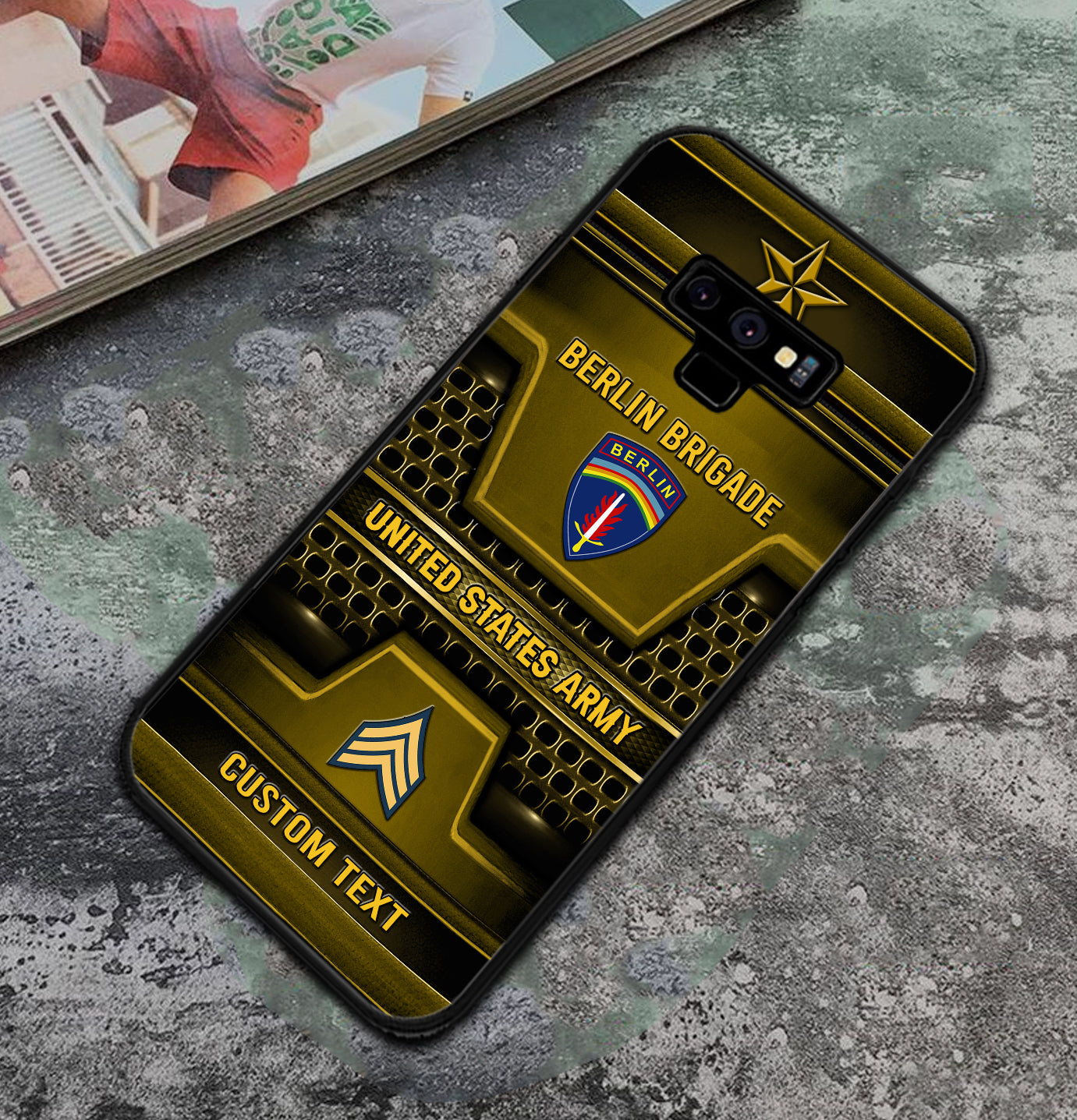Étui de téléphone personnalisé de l'armée américaine - Division de l'armée imprimé