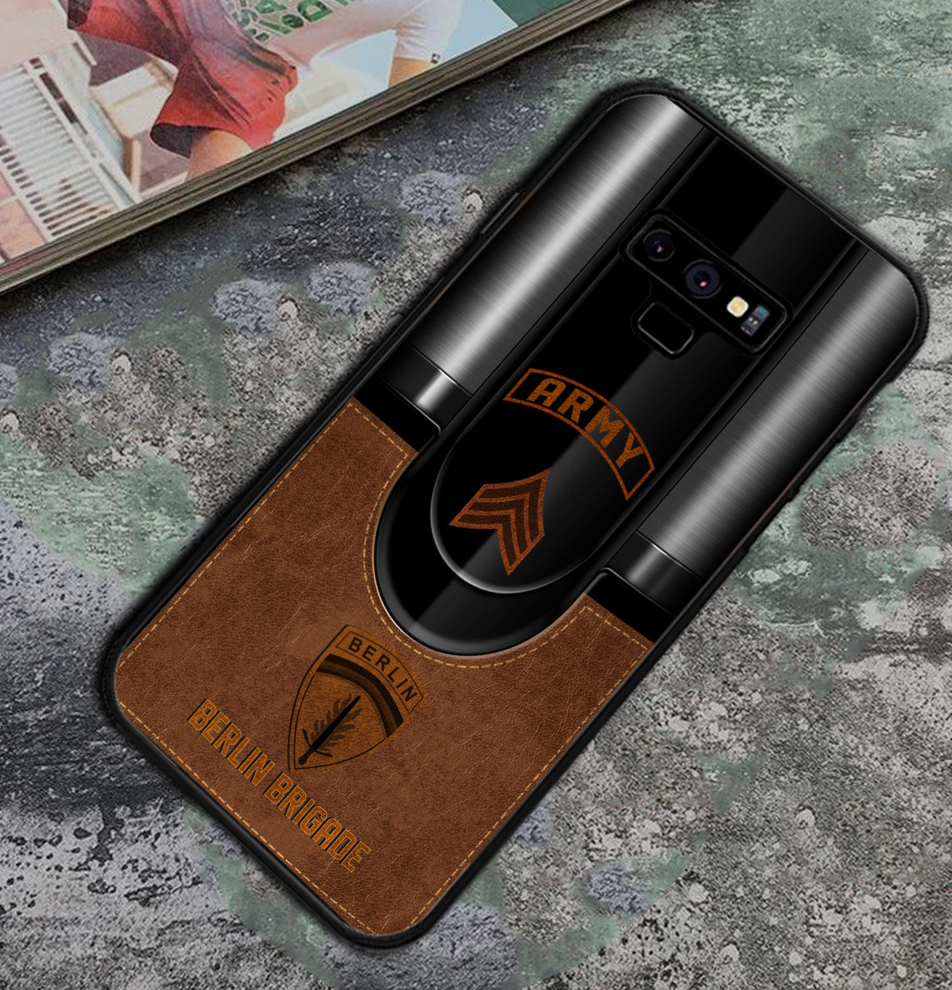 Étui de téléphone personnalisé de l'armée américaine - Division de l'armée imprimé