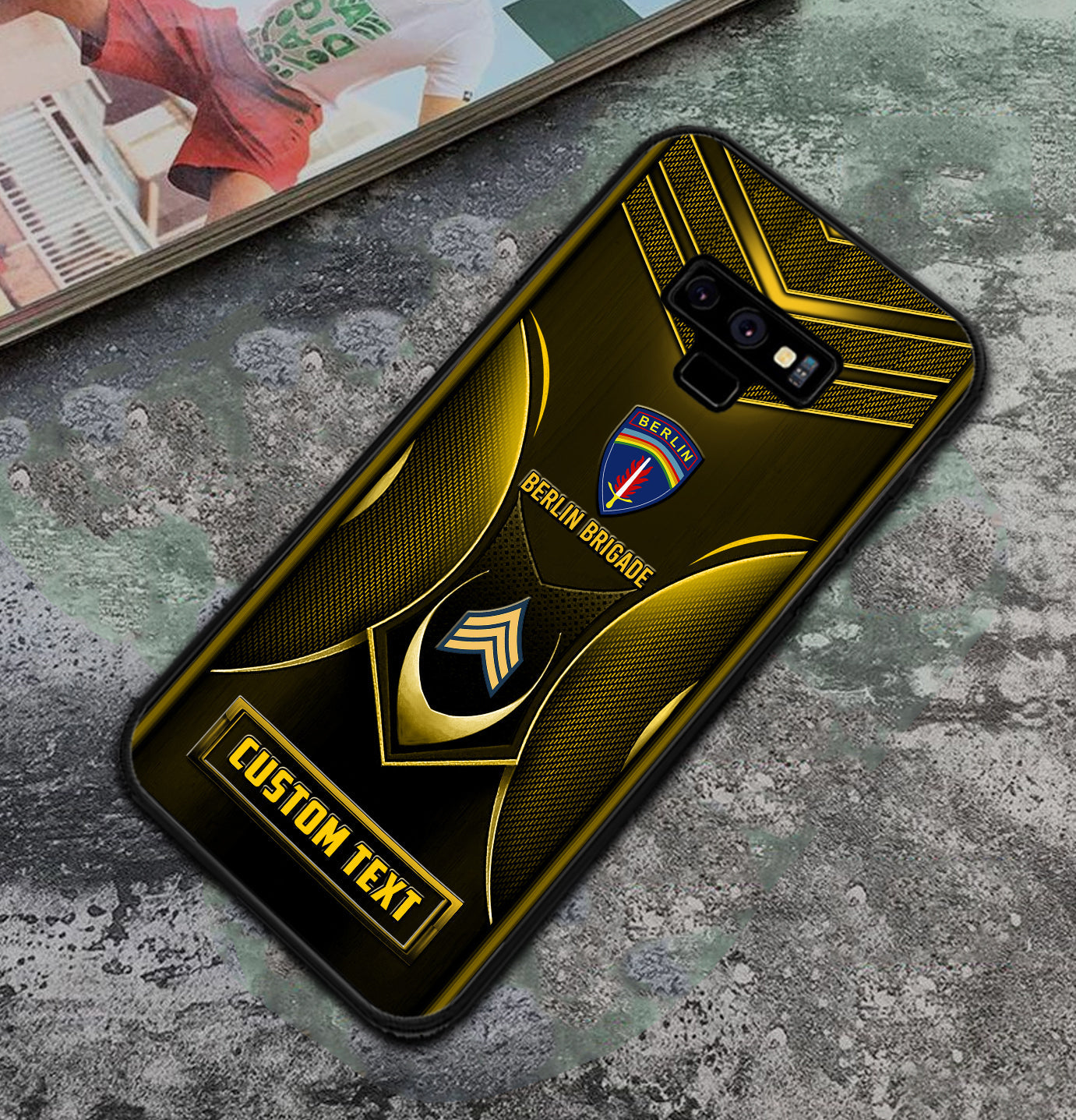 Étui de téléphone personnalisé de l'armée américaine - Division de l'armée imprimé