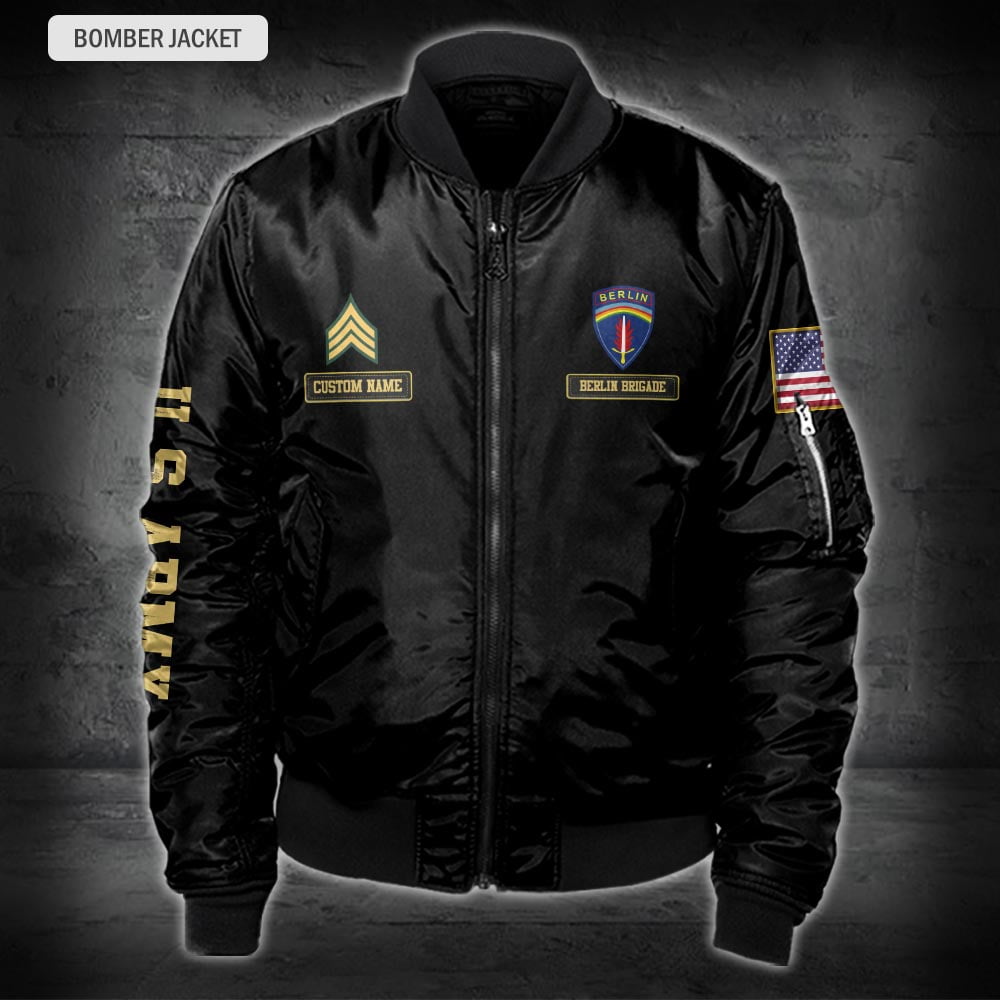 Veste de bombardier à imprimé intégral de l'armée américaine - Division de l'armée