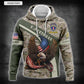 Sweat à capuche à imprimé intégral de l'armée américaine - Division de l'armée