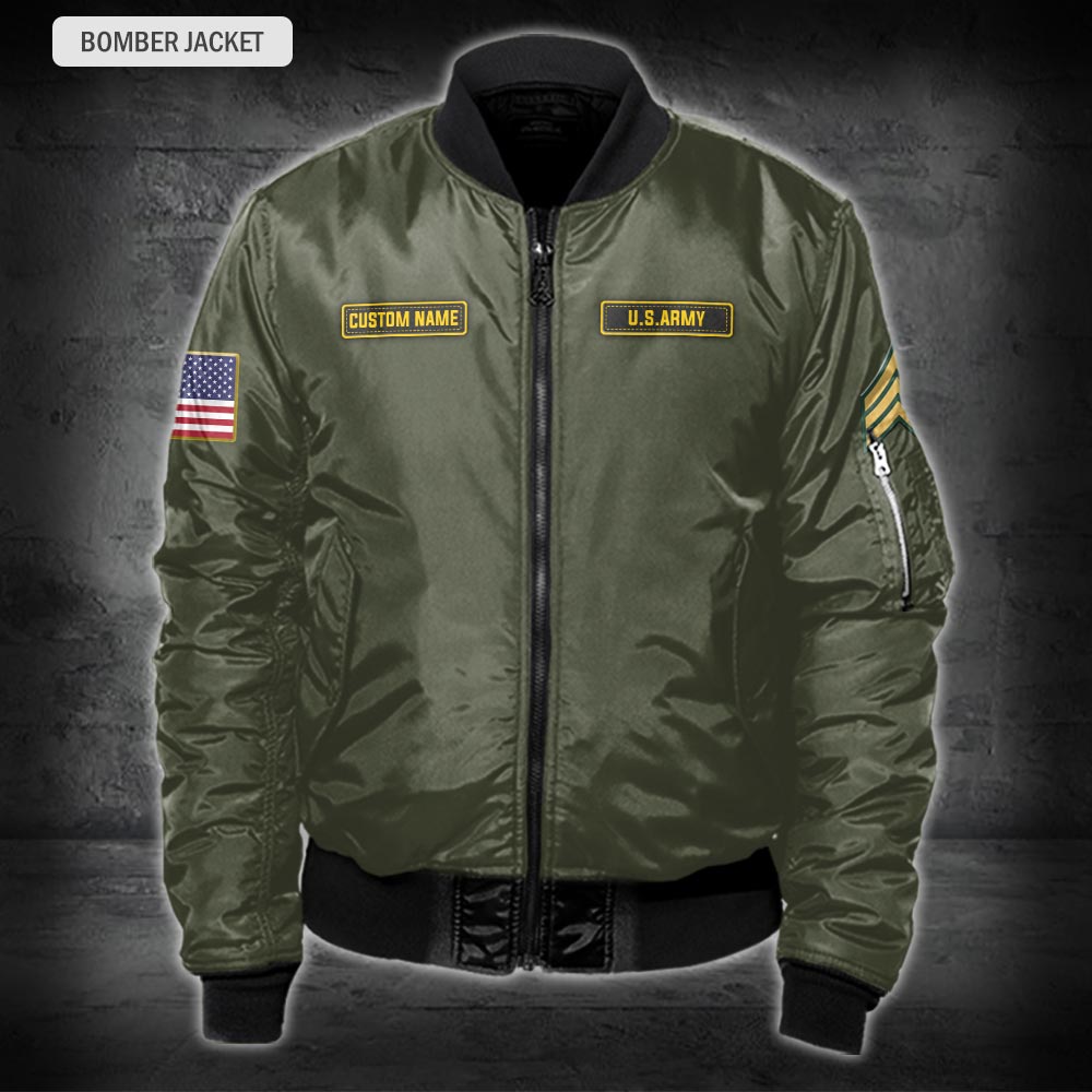 Veste de bombardier à imprimé intégral de l'armée américaine - Division de l'armée