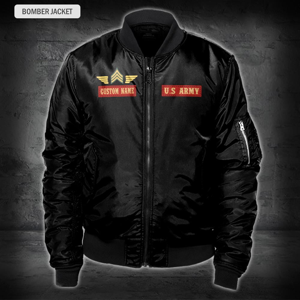 US Militär – Bomberjacke mit Allover-Print der Army Division