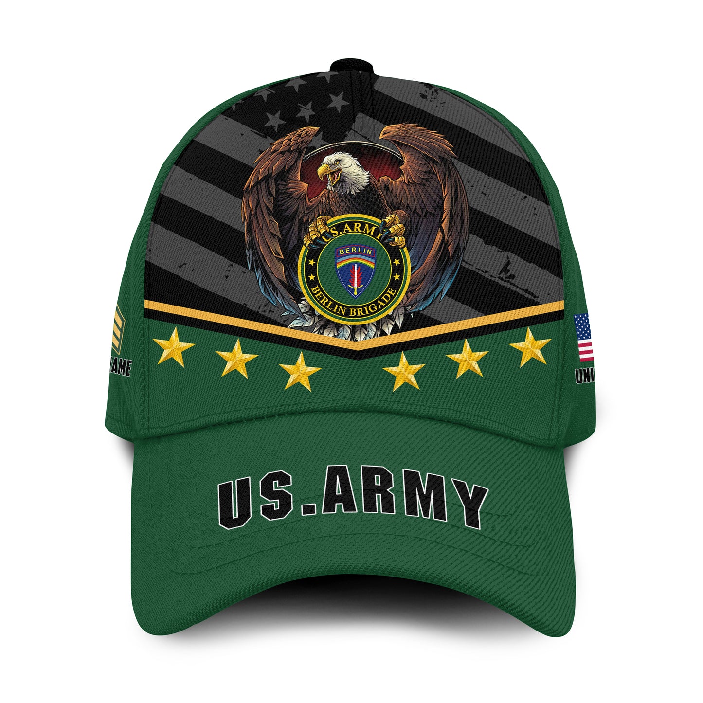 Casquette à imprimé intégral de l'armée américaine - Division de l'armée