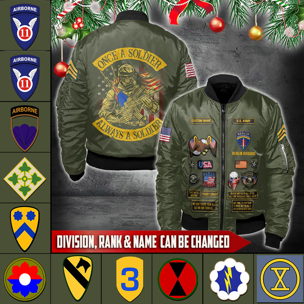 US Militär – Bomberjacke mit Allover-Print der Army Division