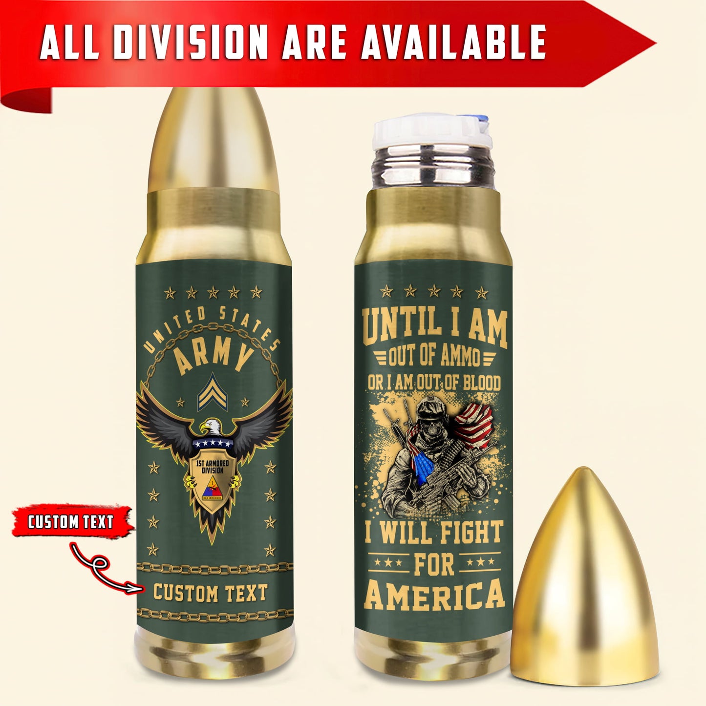 Armée américaine – Division de l’armée – Pistolet à balles