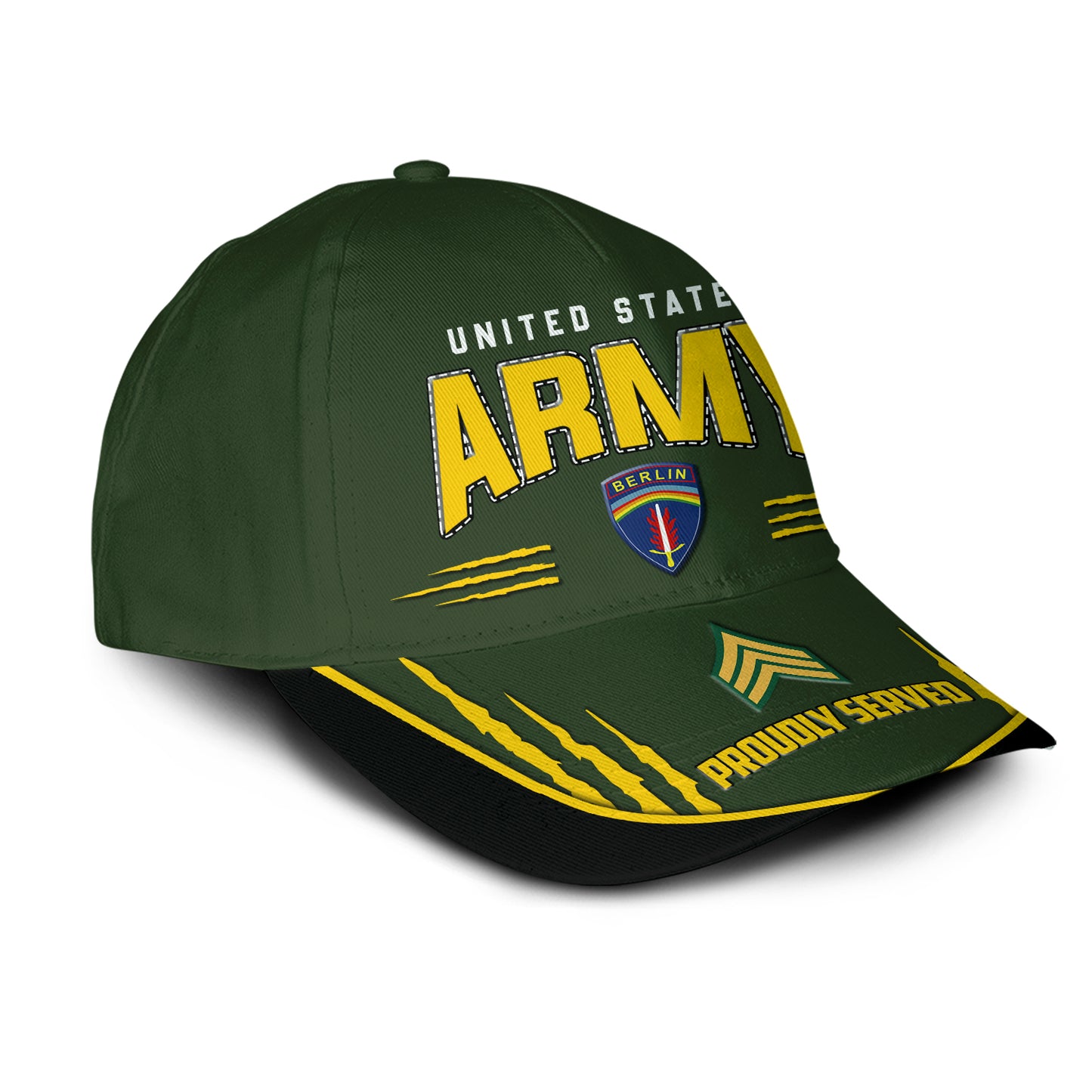 Casquette à imprimé intégral de l'armée américaine - Division de l'armée