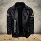 Armée américaine - Division de l'armée - Veste en cuir pour vétérans 