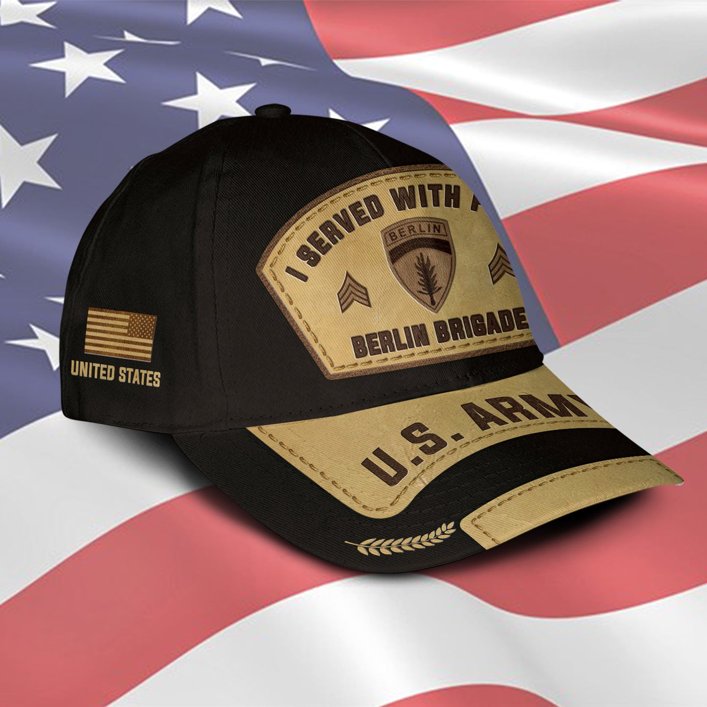 Casquette à imprimé intégral de l'armée américaine - Division de l'armée